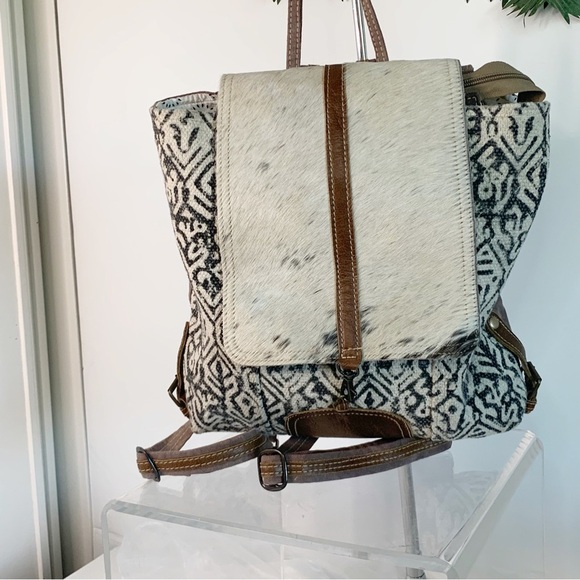 Myra Bag Oriental Cowhide Backpack! - Picture 3 of 5
